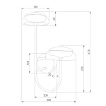 Бра Eurosvet Fungo 50388/2 LED черный
