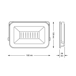 Прожектор светодиодный Gauss Qplus 30W 6500К 613511330