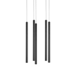 L5T747237 Люстра TUBO LED 25W 1500LM 25G ЧЕРНЫЙ 3000K