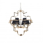 Подвесная люстра Lumina Deco Baltimore LDP 8020-6 GD+BK