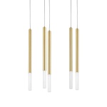 L5T747133 Люстра TUBO LED 25W 1250LM 360G ЗОЛОТО 3000K
