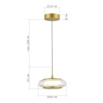 Подвесной светодиодный светильник ST Luce Frittela SL6239.203.01