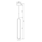 Подвесной светодиодный светильник Maytoni Chain MOD017PL-L13G