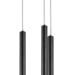 L5T747247 Люстра TUBO LED 25W 1600LM 25G ЧЕРНЫЙ 4000K