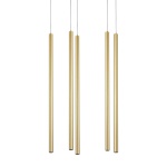 L5T747343 Люстра TUBO LED 25W 1600LM 25G ЗОЛОТО 4000K