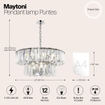 Подвесная люстра Maytoni Puntes MOD043PL-12CH
