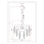 Подвесная люстра Moderli Souls V10782-4P