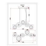 Подвесная люстра Moderli Renny V10802-5P