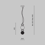Подвесной светодиодный светильник Maytoni Collar P069PL-L17CH3K
