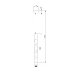 Подвесной светодиодный светильник Eurosvet DLR037 12W 4200K