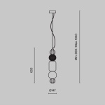 Подвесной светодиодный светильник Maytoni Collar P069PL-L35CH3K