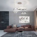 Подвесной светодиодный светильник Eurosvet Posh 90175/5 хром