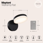 Настенный светильник Maytoni Fad MOD070WL-L8B3K