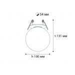 Встраиваемый светодиодный светильник Italline IT08-8026 black 3000K