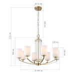 Подвесная люстра ST Luce Opalus SL1403.303.08