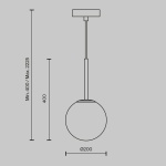 Подвесной светильник Maytoni Basic form MOD321PL-01B1