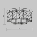 Потолочная люстра Maytoni Dune DIA005CL-06G