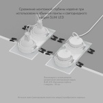 Встраиваемый светильник Denkirs Port DK3112-WH