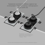 Встраиваемый светильник Denkirs Port DK3112-BK