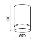 Потолочный светодиодный светильник Maytoni Technical Orlo C085CL-9W3K-B