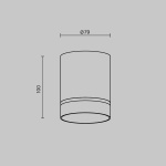 Потолочный светодиодный светильник Maytoni Technical Orlo C085CL-9W4K-W
